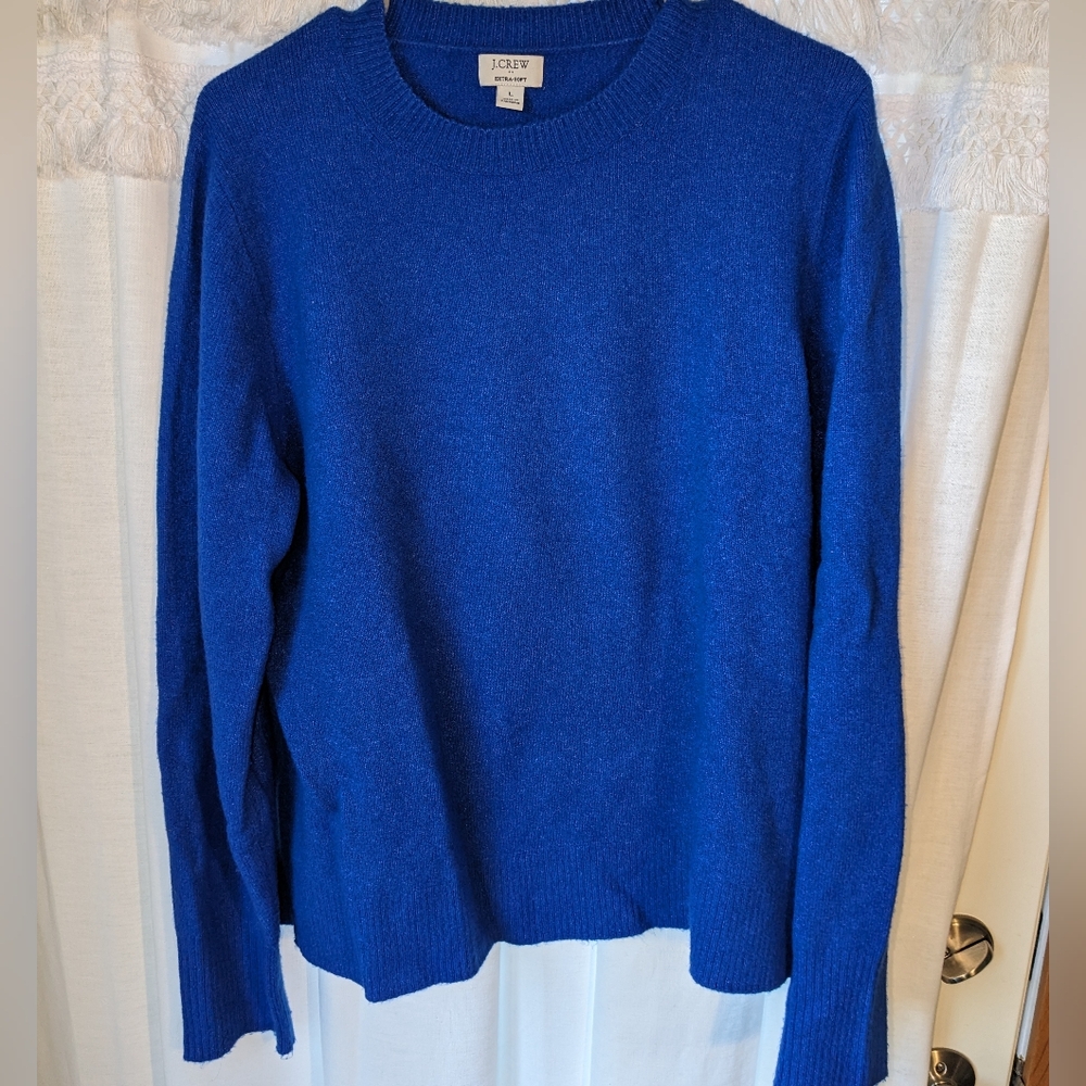 J. Crew blue knit sweater